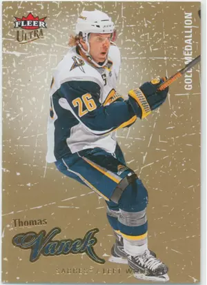 2008-09 FLEER ULTRA - THOMAS VANEK #15 GOLD MEDALLION