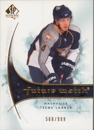 2009-10 SP AUTHENTIC - TEEMU LAAKSO #180 FUTURE WATCH 568/999