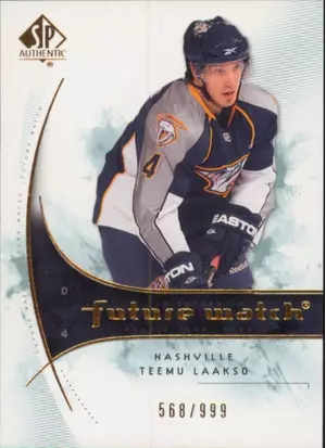 2009-10 SP AUTHENTIC - TEEMU LAAKSO #180 FUTURE WATCH 568/999