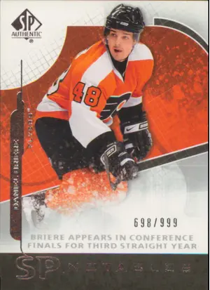 2008-09 SP AUTHENTIC - DANIEL BRIERE #109 SP NOTABLES 698/999