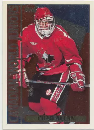 1994-95 TOPPS - CHAD ALLAN #17CJ CANADIAN WORLD JUNIORS