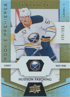 2016-17 TRILOGY - HUDSON FASCHING #76 ROOKIE 496/999