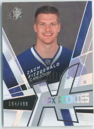 2008-09 SPX - ZACH FITZGERALD #112 ROOKIE 194/499