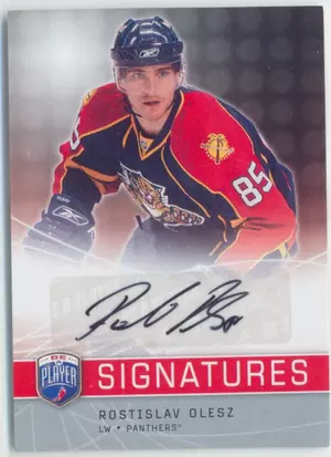 2008-09 BE A PLAYER - ROSTISLAV OLESZ #S-RO SIGNATURES