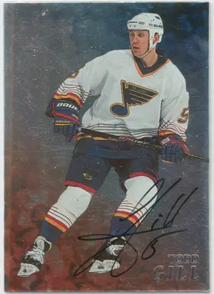 1998-99 BE A PLAYER - TODD GILL #127 AUTOGRAPHS