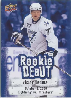 2009-10 UPPER DECK - VICTOR HEDMAN #RD3 ROOKIE DEBUT