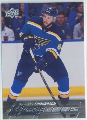 2015-16 UPPER DECK - JOEL EDMUNDSON #207 YOUNG GUNS