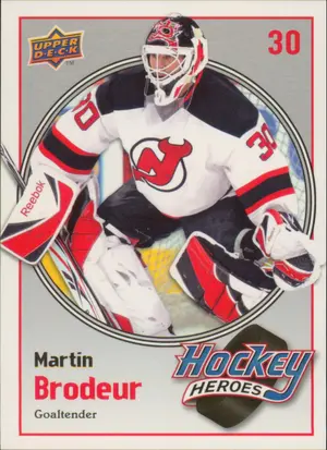 2009-10 UPPER DECK - MARTIN BRODEUR #HH15 HOCKEY HEROES