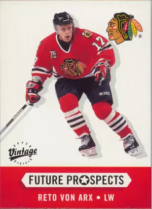 2000-01 VINTAGE - RETO VON ARX #376 FUTURE PROSPECTS
