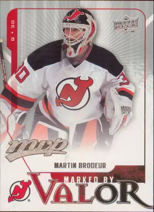 2008-09 MVP - MARTIN BRODEUR #MV1 MARKED BY VALOR