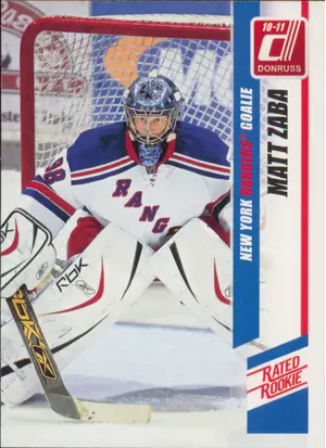 2010-11 DONRUSS - MATT ZABA #279 RATED ROOKIE