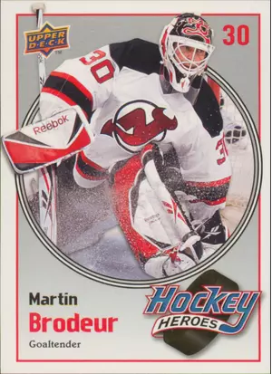 2009-10 UPPER DECK - MARTIN BRODEUR #HH12 HOCKEY HEROES