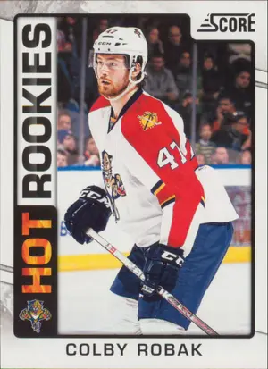 2012-13 SCORE - COLBY ROBAK #509 HOT ROOKIES