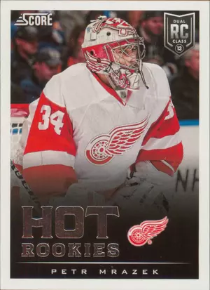 2013-14 SCORE - PETR MRAZEK #627 HOT ROOKIES