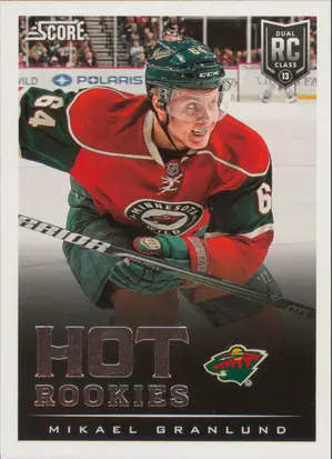 2013-14 SCORE - MIKAEL BRANLUND #649 HOT ROOKIES