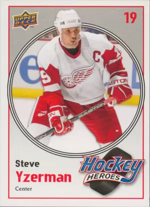 2010-11 UPPER DECK - STEVE YZERMAN #HH7 HOCKEY HEROES
