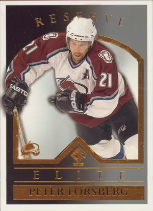 2002-03 PRIVATE STOCK RESERVE - PETER FORSBERG #2 RESERVE ELITE