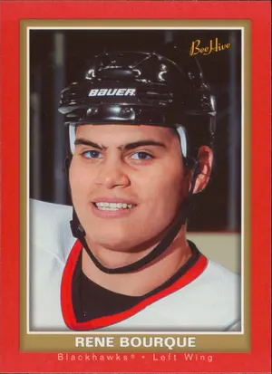 2005-06 BEEHIVE - RENE BOURQUE #130 RED