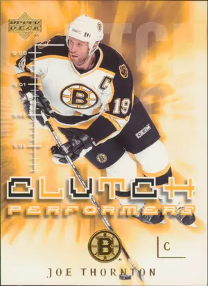 2003-04 UPPER DECK - JOE THORNTON #CP4 CLUTCH PERFORMERS