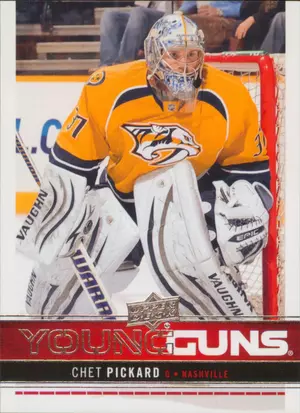 2012-13 UPPER DECK - CHET PICKARD #233 YOUNG GUNS
