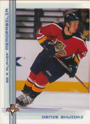 2000-01 BE A PLAYER MEMORABILIA -  DENIS SHVIDKI #421 SAPPHIRE 84/100