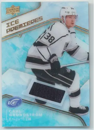2019-20 UPPER DECK ICE - CARL GRUNDSTROM #IPJ-GR PREMIER JERSEYS
