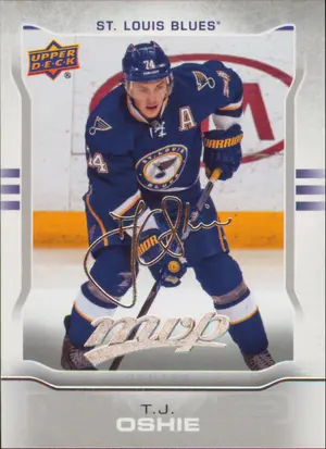 2014-15 MVP - T.J. OSHIE #24 SILVER SCRIPTS