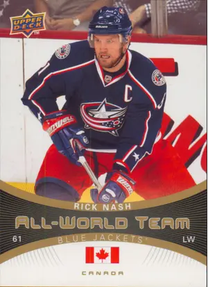 2010-11 UPPER DECK - RICK NASH #AW-2 ALL-WORLD TEAM