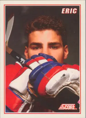 1990-91 SCORE - ERIC LINDROS #4 LINDROS INSERT
