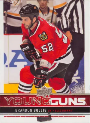 2012-13 UPPER DECK - BRANDON BOLLIG #211 YOUNG GUNS