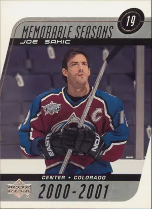 2002-03 UPPER DECK - JOE SAKIC #184 MEMORABLE SEASONS