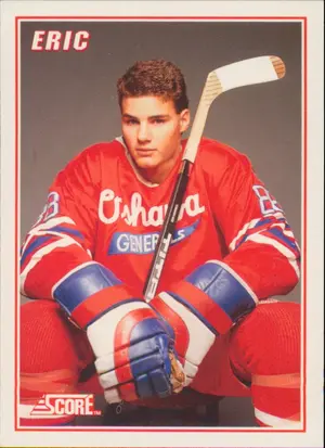 1990-91 SCORE - ERIC LINDROS #2 LINDROS INSERT