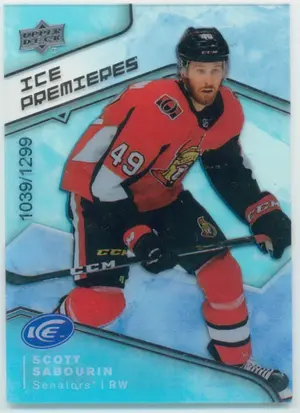 2019-20 UPPER DECK ICE - SCOTT SABOURIN #54 ICE PREMIERES 1039/1299