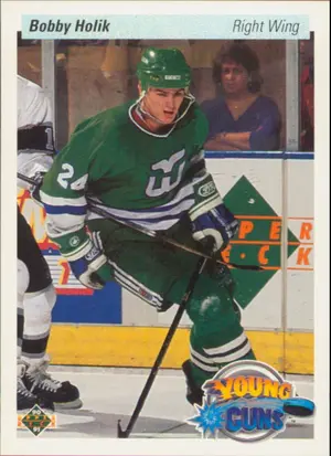 1990-91 UPPER DECK - BOBBY HOLIK #534 YOUNG GUNS