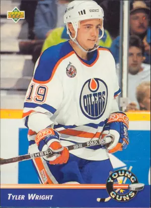 1992-93 UPPER DECK - TYLER WRIGHT #558 YOUNG GUNS