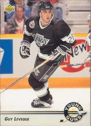 1992-93 UPPER DECK - GUY LEVEQUE #576 YOUNG GUNS