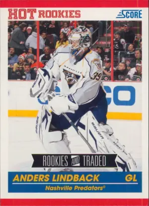 2010-11 SCORE - ANDERS LINDBACK #603 ROOKIE