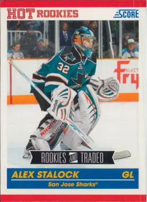 2010-11 SCORE - ALEX STALOCK #625 ROOKIE