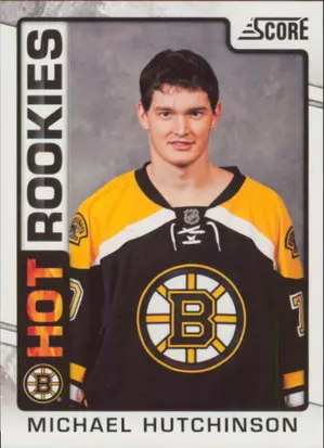 2012-13 SCORE - MICHAEL HUTCHINSON #547 ROOKIE