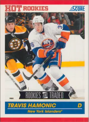 2010-11 SCORE - TRAVIS HAMONIC #618 ROOKIE