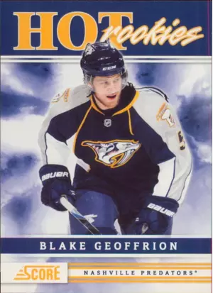 2011-12 SCORE - BLAKE GEOFFRION #518 ROOKIE