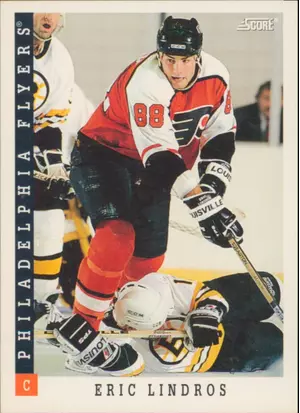 1993-94 SCORE (CDN) - ERIC LINDROS #1 SAMPLE CARD