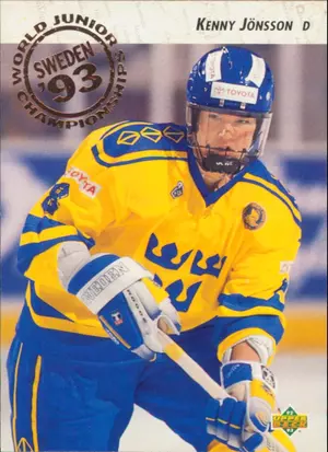 1992-93 UPPER DECK - KENNY JONSSON #596 WORLD JUNIOR CHAMPIONSHIPS RC