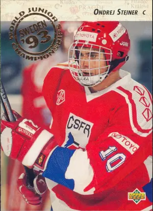 1992-93 UPPER DECK - ONDREJ STEINER #604 WORLD JUNIOR CHAMPIONSHIPS RC