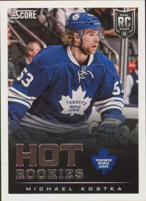 2013-14 SCORE - MICHAEL KOSTKA #628 HOT ROOKIES