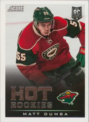2013-14 SCORE - MATT DUMBA #697 HOT ROOKIES