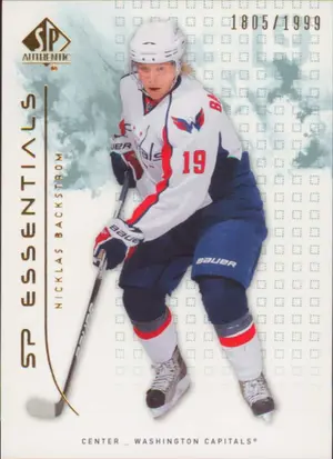 2009-10 SP AUTHENTIC - NICKLAS BACKSTROM #136 SP ESSENTIALS 1805/1999