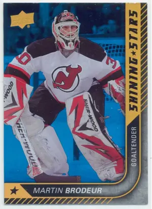 2015-16 UPPER DECK - MARTIN BRODEUR #SS-44 SHINING STARS ROYAL BLUE