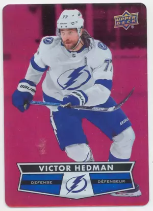 2021-22 TIM HORTONS - VICTOR HEDMAN #DC-43 RED DIE CUT
