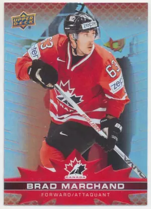 2021-22 TIM HORTONS TEAM CANADA - BRAD MARCHAND #13